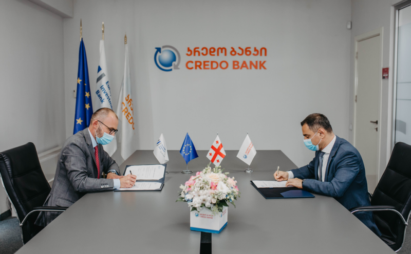 კრედო ბანკსა და ევროპის  საინვესტიციო ბანკს შორის მიკრო, მცირე და საშუალო ბიზნესების ხელშესაწყობად 36 მილიონი ლარის მოცულობის საფინანსო ხელშეკრულება გაფორმდა