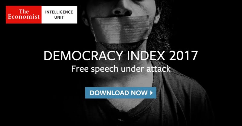 დემოკრატიის ინდექსის მიხედვით საქართველო ჰიბრიდული რეჟიმის ქვეყანაა