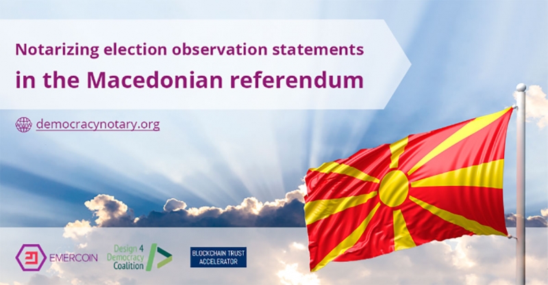 Macedonia Referendum Provides an Opportunity to Beta Test Blockchain-Powered Notarization Platform
