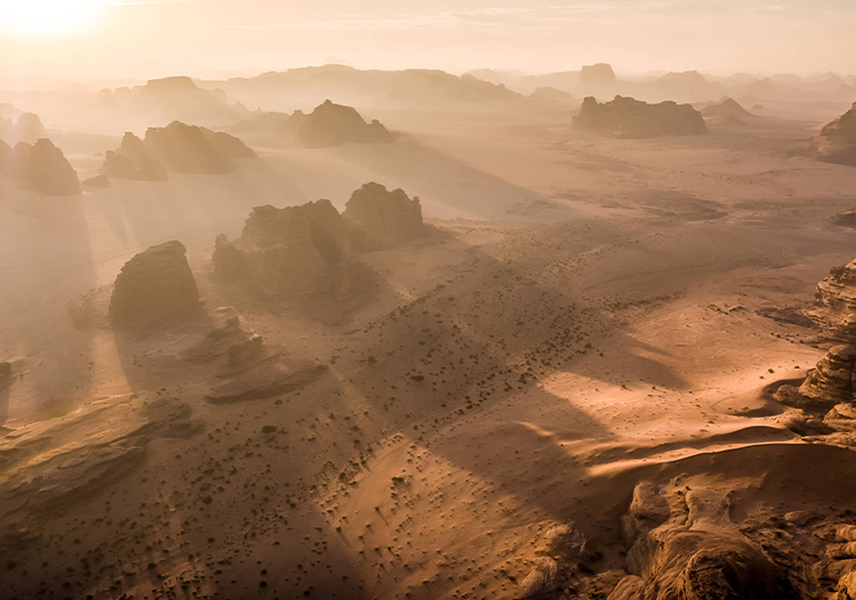 საუდის არაბეთში მომავლის ქალაქის მშენებლობა დაიწყო – იქ გზები და მანქანები არ არის