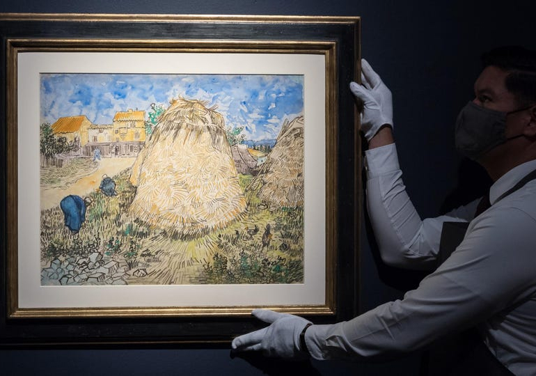 ვან გოგის მიერ აკვარელით შესრულებული ნახატი რეკორდულ, $35.8 მილიონად გაიყიდა