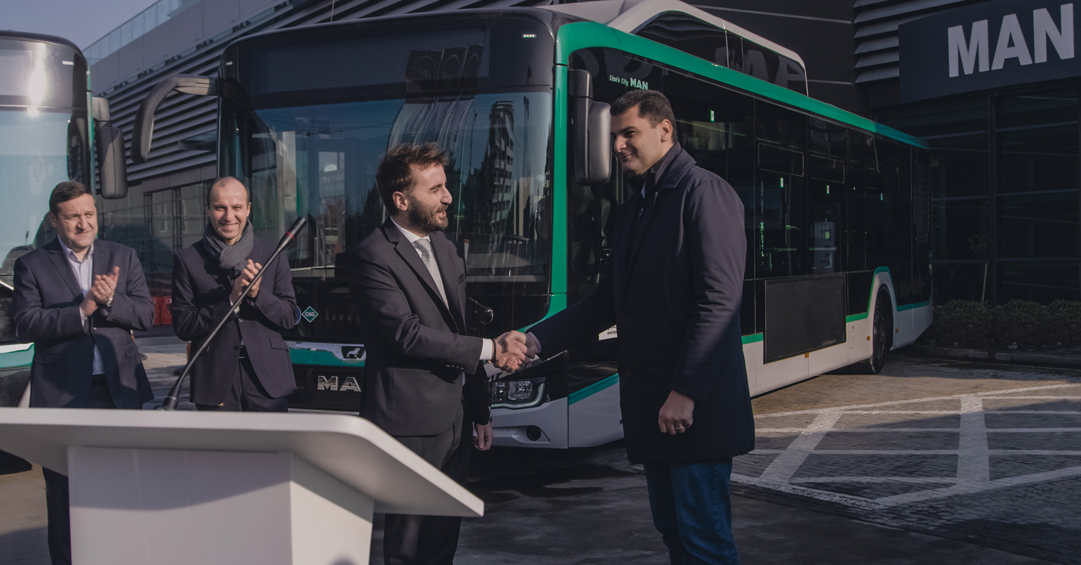 თბილისიდან ერევანში – „თეგეტამ“ სომხეთის დედაქალაქს MAN-ის ავტობუსები გადასცა