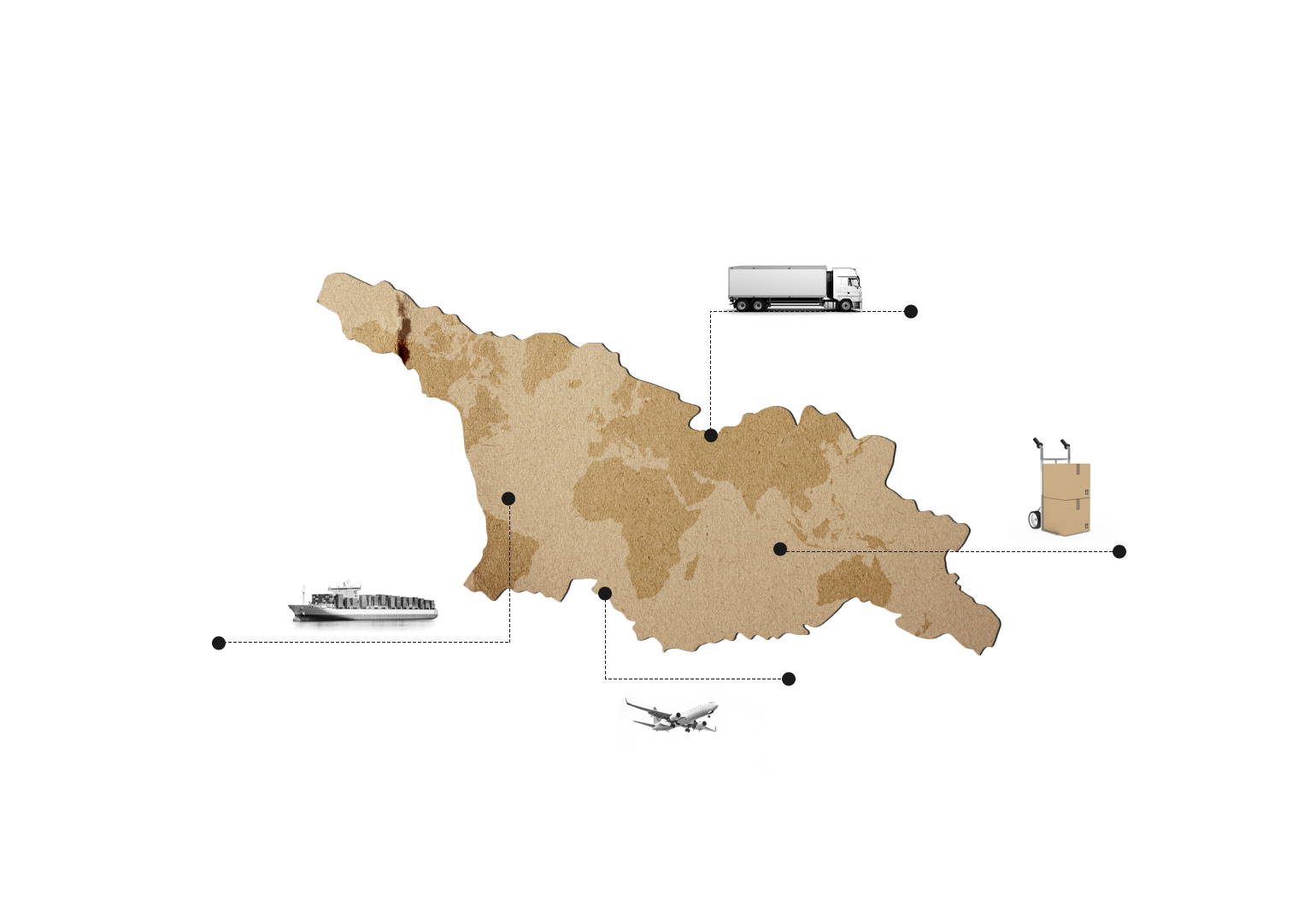 Where Are Georgia’s Top 10 Exported Goods Being Sold?