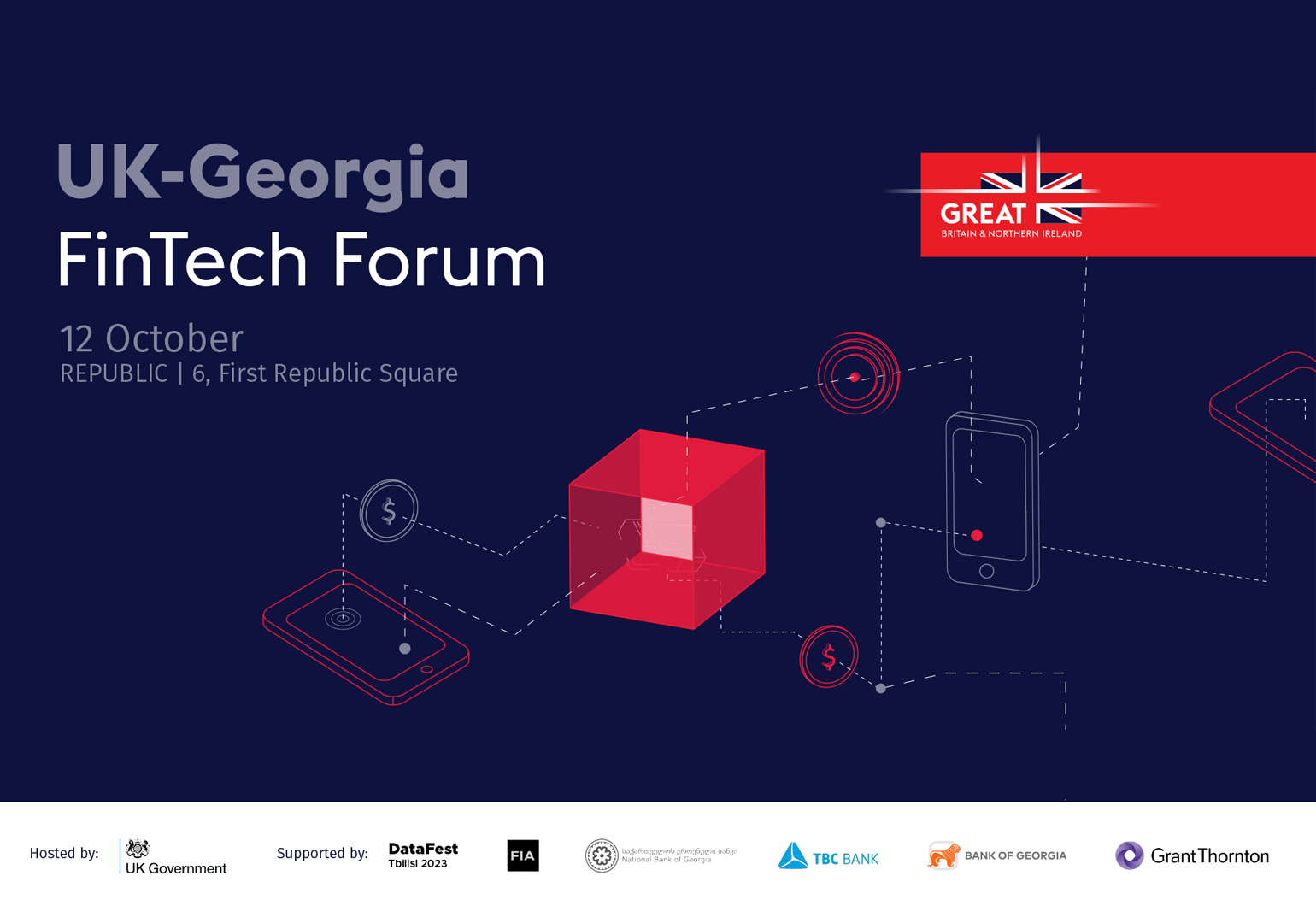 On 12 October the British Embassy Tbilisi and Partners Will Be Hosting UK-Georgia FinTech Forum