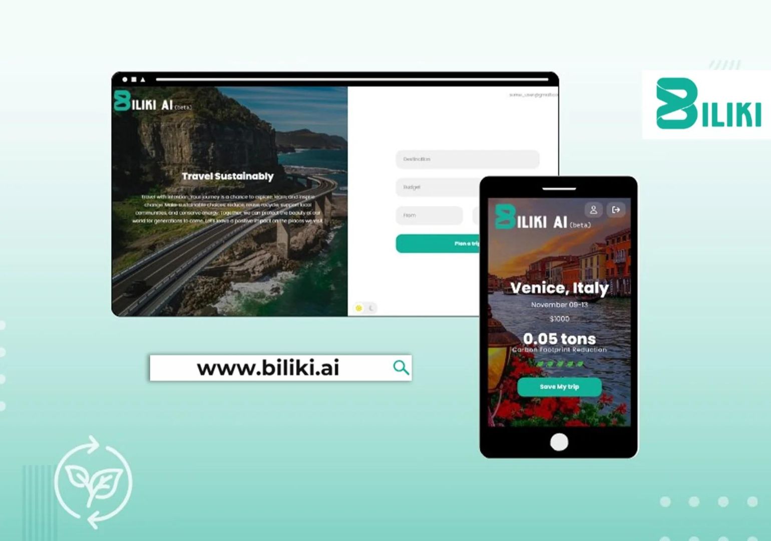 Biliki.AI – ეკომეგობრული მოგზაურობის პერსონალიზებული პლატფორმა