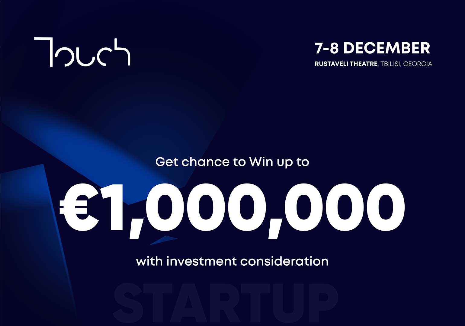 Startup Challenge – Get Up to 1 Million Prize in Investment Consideration!