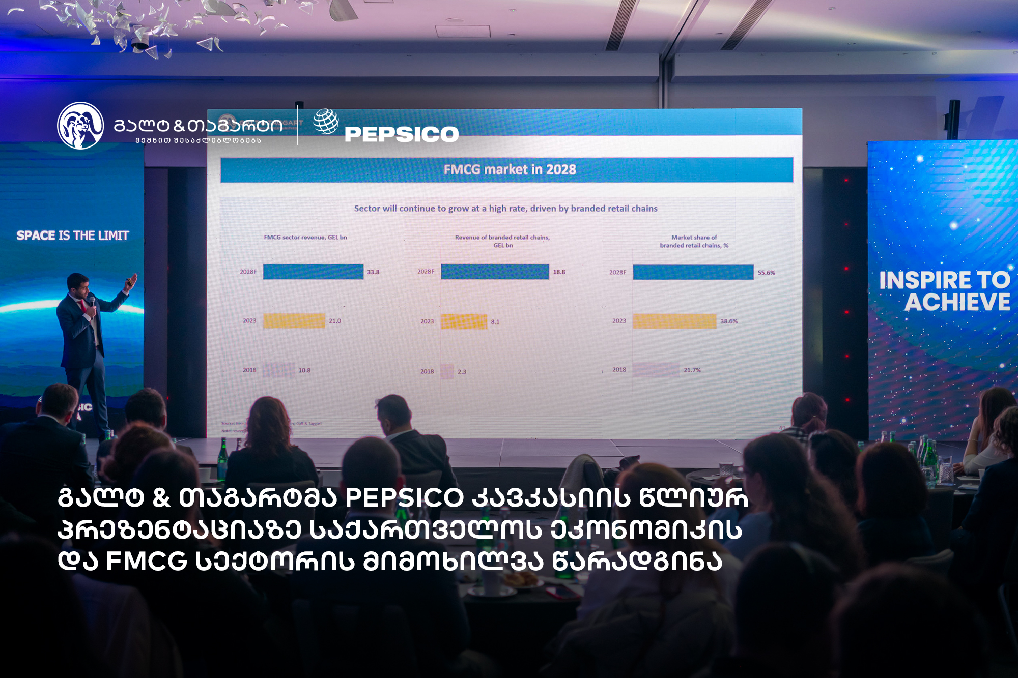Galt & Taggart-მა Pepsico კავკასიის წლიურ შეხვედრაზე ეკონომიკური და სექტორული პრეზენტაცია წარადგინა