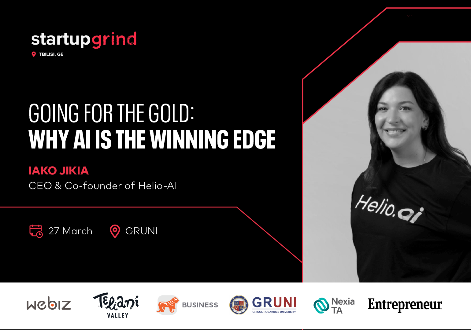 ქალი მეწარმეებისთვის Startup Grind-ის მორიგი ღონისძიება გაიმართება – მხარდამჭერი საქართველოს ბანკია