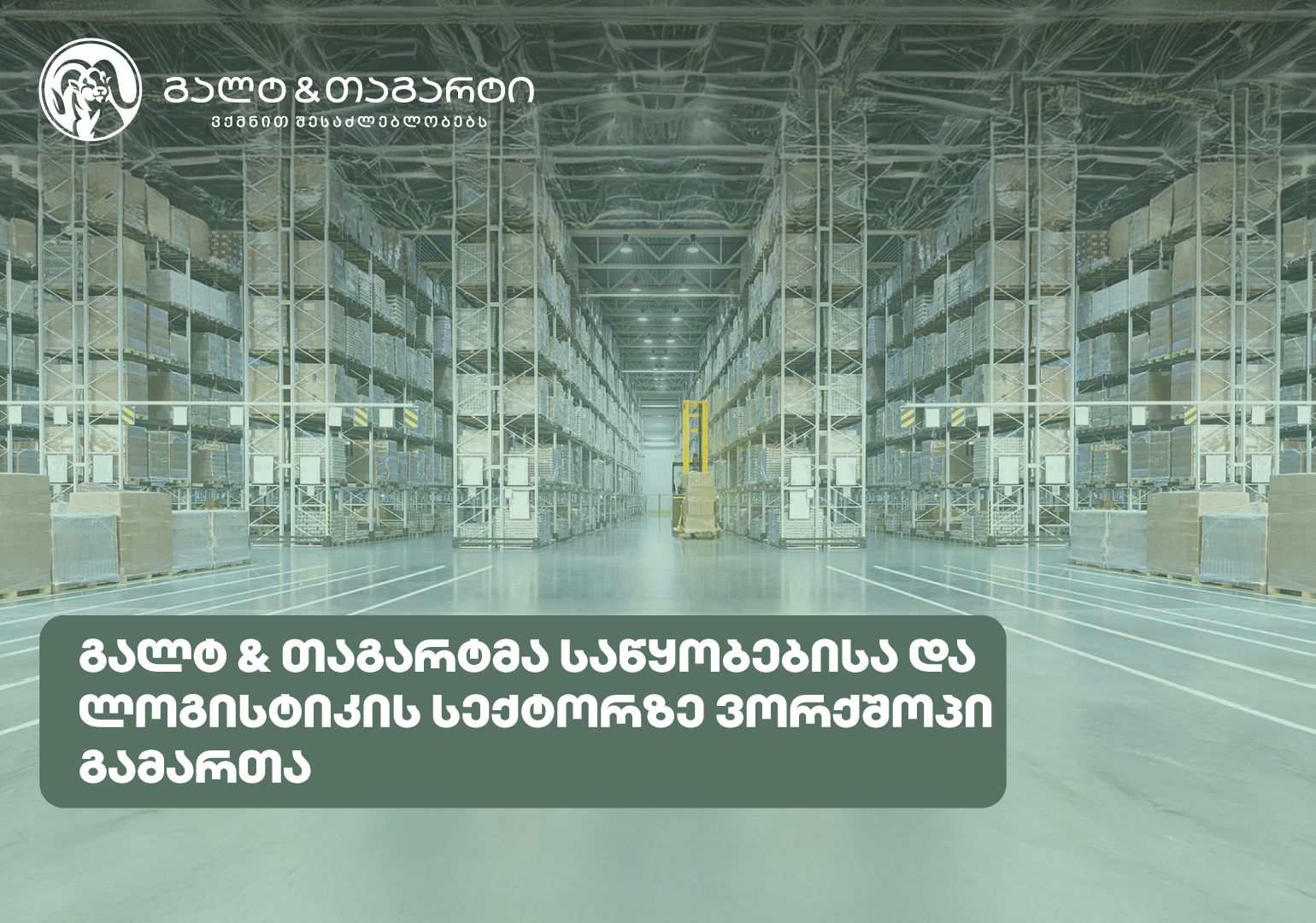 გალტ & თაგარტმა საწყობებისა და ლოგისტიკის სექტორზე ვორქშოპი გამართა