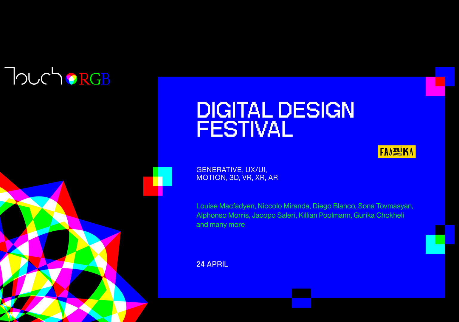 Touch Plarform-ის ორგანიზებით თბილისში რიგით მეორე საერთაშორისო ციფრული დიზაინ ფესტივალი Touch RGB გაიმართება