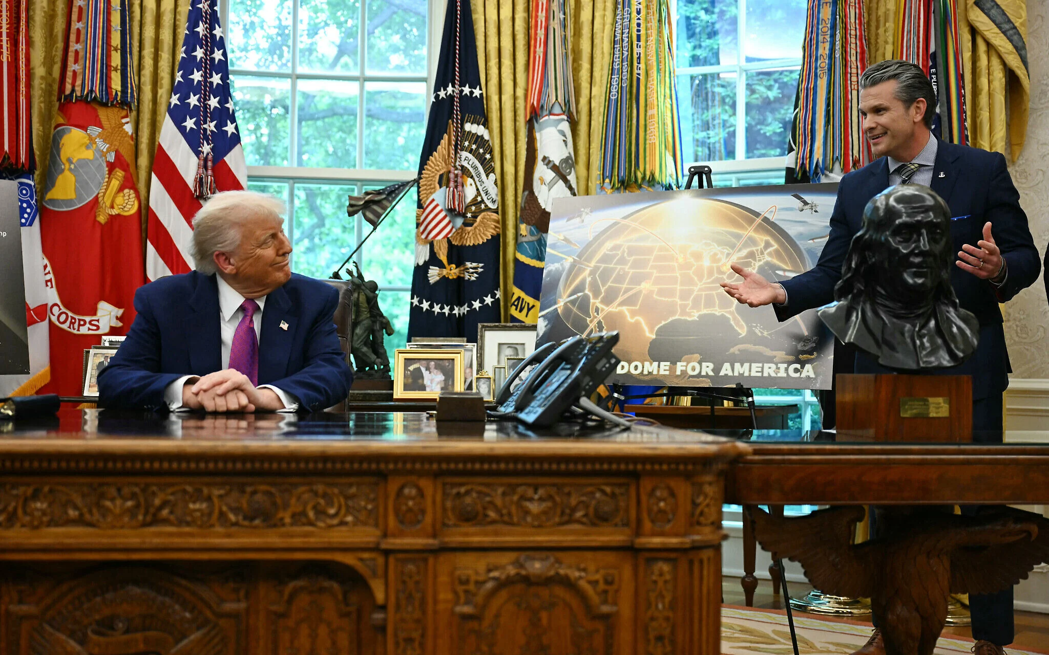 ტრამპის თქმით, ამერიკული „ოქროს გუმბათი“ მისი პრეზიდენტობის ვადაში შეიქმნება