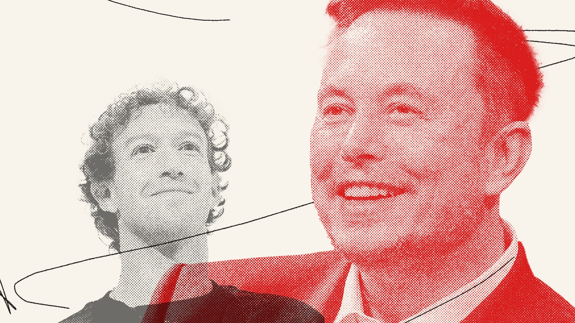 Illustration by The Atlantic. Sources: David Paul Morris / Bloomberg / Getty; Chesnot / Getty