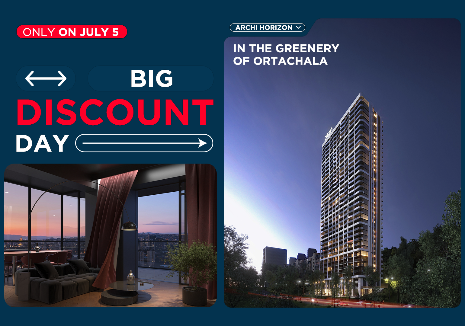Big Discount Day on Apartments in Archi Horizon’s Premium Complex – Only on July 5