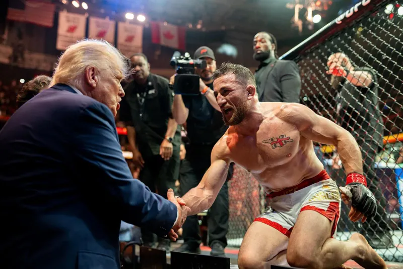 ტრამპის თქმით, თეთრი სახლი UFC-ის საჩემპიონო ბრძოლას უმასპინძლებს